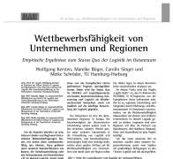 Wettbewerbsfähigkeit von Unternehmen und Regionen